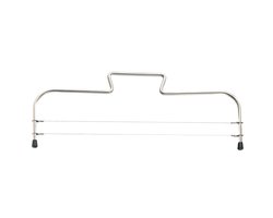 Westmark Taartsnijder met 2 gekartelde snijdraden, roestvrij staal, lengte: 32 cm, Simplex-Duo, zilver, 71602270
