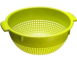 Westmark vergiet/zeef, met verzonken handgrepen en bevestigingsbeugels, kunststof, groen, 2126221A
