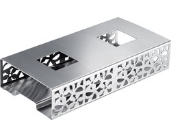 Westmark Voedselwarmer – Hoogwaardige warmhoudplaat om voedsel warm te houden aan tafel met 2 theelichtjes, 240 × 120 × 52 mm – Roestvrij staal