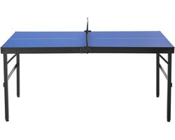 WEVERO Tafeltennistafel Opvouwbaar – Draagbare Ping Pong Tafel voor Binnen – Complete Set met Net, 2 Batjes & 3 Ballen – MDF – Legergroen