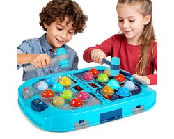 Whack-a-Mole-spel – Met 18 Oplichtende doelen, 2 Hamers, 3 Spelmodi, 9 Snelheidsniveaus en een Reactiespel Met Licht- en Geluidseffecten – een Behendigheidsspel Geschikt Voor Jongens en meisjes vanaf 3 jaar