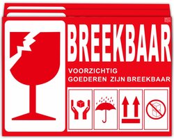 What's Goods 50 XL Grote breekbaar stickers - verhuisstickers - 14,8x10,5cm