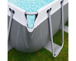 Whirlpool badkuip 200x90 cm – Luxe acryl jacuzzi bad 2-persoons met 30 hydromassagejets, vrijstaand modern wellness bad met Air-Relax systeem en sensorbediening – Laura