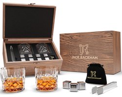 Whiskey Set 12 delig Whisky set - Met Glazen En Aluminium Stenen en Whisky Stones