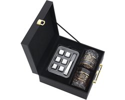 Whisky Stenen Set - Drank Koelstenen - Dranken Koelen - Verdunde Drank Voorkomen - 6/8 Stuks - Zilver