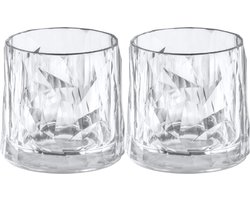 Whiskyglas, 0.25 L, Set van 2, Organic, Transparant - Koziol | Club No. 2