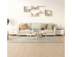 White coffee tables with drawer made of wood material, modern coffee table set made of wood material with storage space as 2-piece set side tables