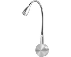 White-Label® Bedlampjes Hoofdbord - Leeslampjes - Bedlamp Slaapkamer Volwassenen - Zilver