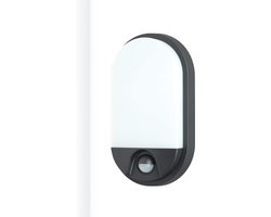 White-Label® Buitenlamp met Bewegingssensor - Wandlamp Buiten - Tuinverlichting - Zwart en Wit