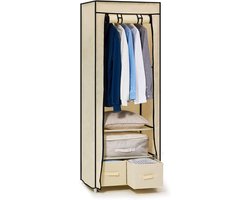 White-Label® Dressing Kasten - Kledingkast - Kledingkasten Slaapkamer - Organizer - Beige