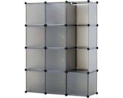 White-label Dressing Kasten - Kledingkast - Kledingkasten Slaapkamer - Organizer - Grijs