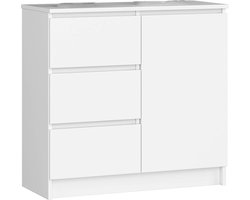 White-label Dressoirs Kasten - Ladekast - Buffetkast Industrieel - Hout - Wit