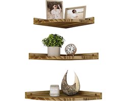 White-Label® Houten Plank Wandmontage - Hoekrek Display - Hoekplank - Wandplank