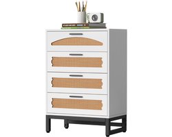 White-Label® Ladenkastje - Ladeblok Bureau Organizer - Archiefkast -Wit