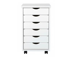White-Label® Ladenkastje - Ladeblok Bureau Organizer - Archiefkast -Wit