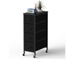 White-Label® Ladenkastje - Ladeblok Bureau Organizer - Archiefkast -Zwart