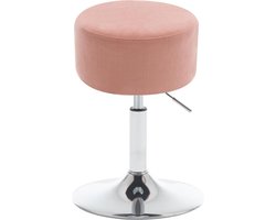 White-label® Make up Stoel - Kaptafel Kruk - Visagie - Roze