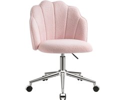 White-Label® Make up Stoel - Kaptafel Kruk - Visagie - Roze