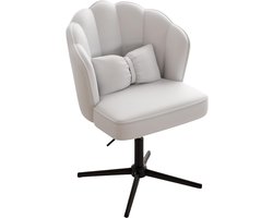 White-Label® Make up Stoel - Kaptafel Kruk - Visagie - Wit