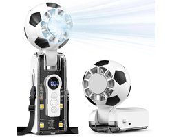 White-Label® Mini Ventilator - Krachtige Waaier - Tafelventilator - Airco Verkoeling - Wit en Zwart