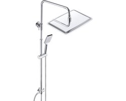 White-Label® Regendouche Zonder Kraan - Regendouchekop - Regendouches - Regendoucheset - Zilver