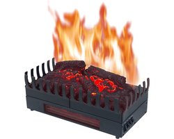 White-Label® Sfeerhaard Elektrisch - Tafelhaard voor Binnen & Buiten - Sfeerhaarden met Schouw -Zwart