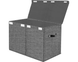 White-Label® Speelgoedkist - Speelgoedkast - Dekenkist - Grijs