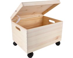 White-Label® Speelgoedkist - Speelgoedkast - Dekenkist - Natuurlijk