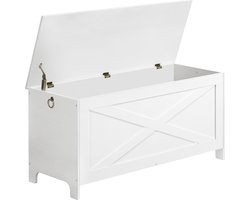 White-Label® Speelgoedkist - Speelgoedkast - Dekenkist - Wit