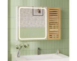 White-Label® Spiegelkast Badkamer - Medicijnkastje met Spiegel - Badkamerkast Hoog