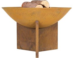 White-Label® Vuurkorf voor Buiten - Vuurschaal - Terrashaard - Natuurlijk