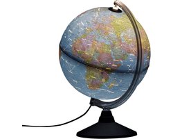 White-Label® Wereldbol Met Verlichting - Led Lamp Kinderen - Bureaulamp -Veelkleurig