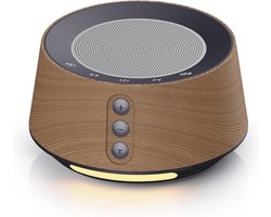 White Noise Machine met 14 Slaapgeluiden en Nachtlamp - Timer & Geheugenfunctie voor Baby, Kind & Volwassene