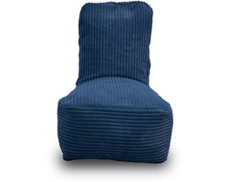 Whoober Fiji – Kinderstoel Zitzak – Donkerblauw dik ribfluweel – Comfortabel & Duurzaam