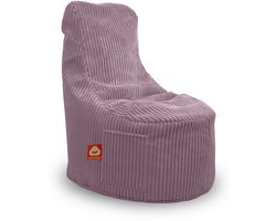 Whoober Nice – Stoel Zitzak – Paars dik ribfluweel – Comfortabel & Duurzaam