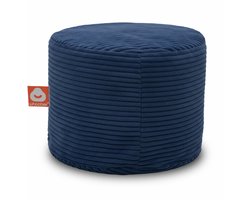 Whoober Rhodos – Poef Zitzak – Donkerblauw dik ribfluweel – Comfortabel & Duurzaam
