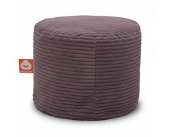 Whoober Rhodos – Poef Zitzak – Paars dik ribfluweel – Comfortabel & Duurzaam