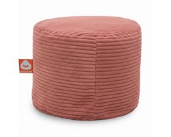 Whoober Rhodos – Poef Zitzak – Roze dik ribfluweel – Comfortabel & Duurzaam
