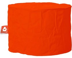 Whoober zitzak poef Rhodos outdoor donker oranje - Wasbaar - Voor binnen en buiten
