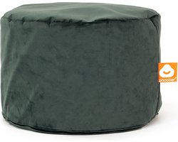 Whoober zitzak poef Rhodos velvet antraciet - Wasbaar - Zacht en comfortabel