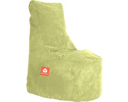 Whoober zitzak stoel Nice ribcord pistache - Wasbaar - Zacht en comfortabel