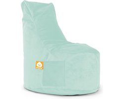 Whoober zitzak stoel Nice velvet mintgroen - Wasbaar - Zacht en comfortabel
