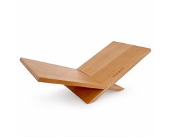 WHOUSE Boekenstandaard – Steun – Houder – Hout - Beige - 44x21x13,5cm