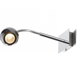 WhyLed GLOSSY on a goose neck chrome 230V LED GU10 8W