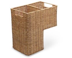 Wicker Stair Basket - Natuurlijke Kleur - Rattan - 38 x 24.2 x 40.2 cm