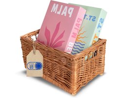 Wicker Storage Basket - Rattan Box - Home Organization - Handmade Natural Willow - 30x20x16 cm - Brown