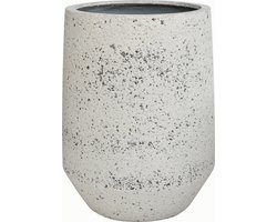 Wicotex - Bloempot Gerona - Bloempotten - Kleur Ivoor - Afmeting 53x68cm - Gemaakt van Steen - Voor binnen en buiten gebruik