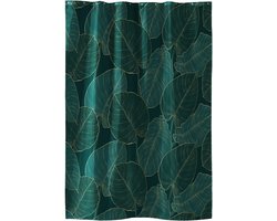 Wicotex - Douchegordijn 180x200 - Textiel - Jade - Douchegordijnen - Douchegordijn anti schimmel