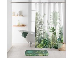 Wicotex - Douchegordijn 180x200 - Textiel - Vagabonde - Douchegordijnen - Douchegordijn anti schimmel