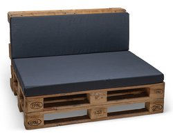 Wicotex PREMIUM Palletkussens - luxe Palletkussens – RUG deel 120x40x8cm– Palletbank tuin – loungeset tuinmeubels – tuinkussens – binnen en buiten - GRIJS